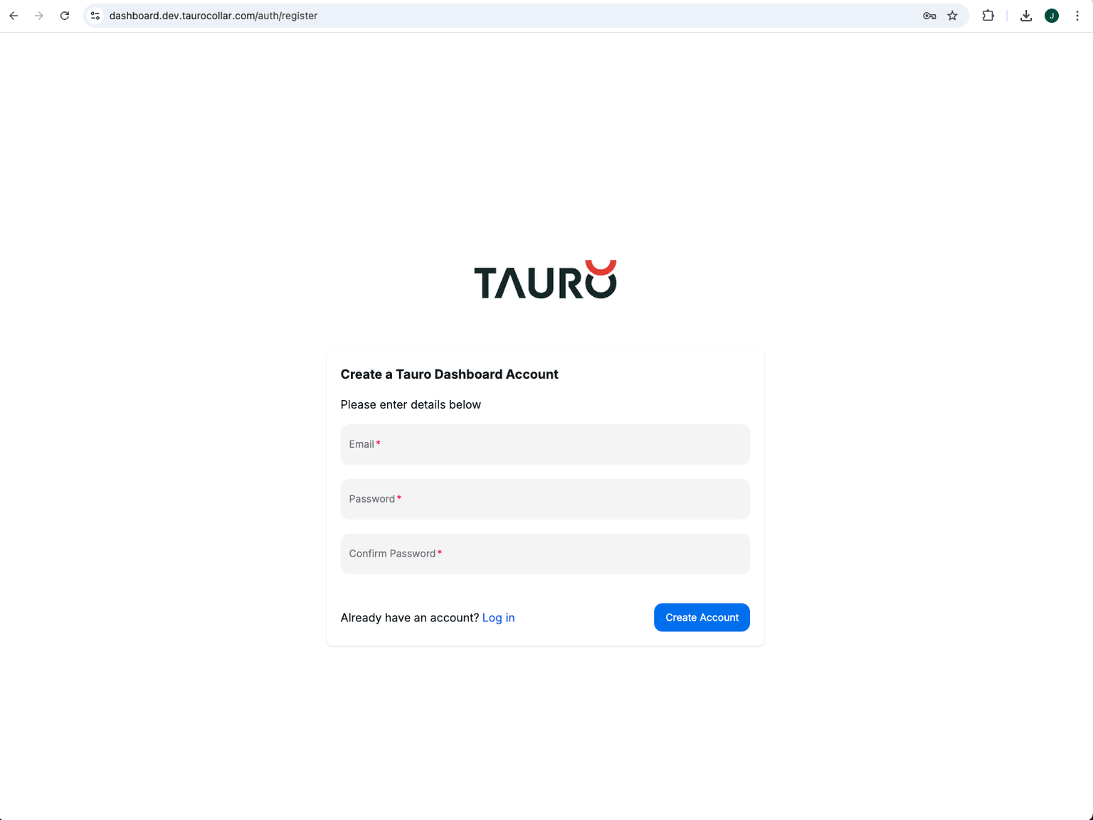 Registration Page